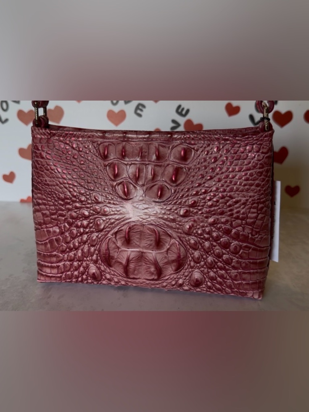Brahmin Lorelei Pink assorted NWT Rich Beautiful Rose color  - HTF PRICE FIRM - Picture 7 of 11